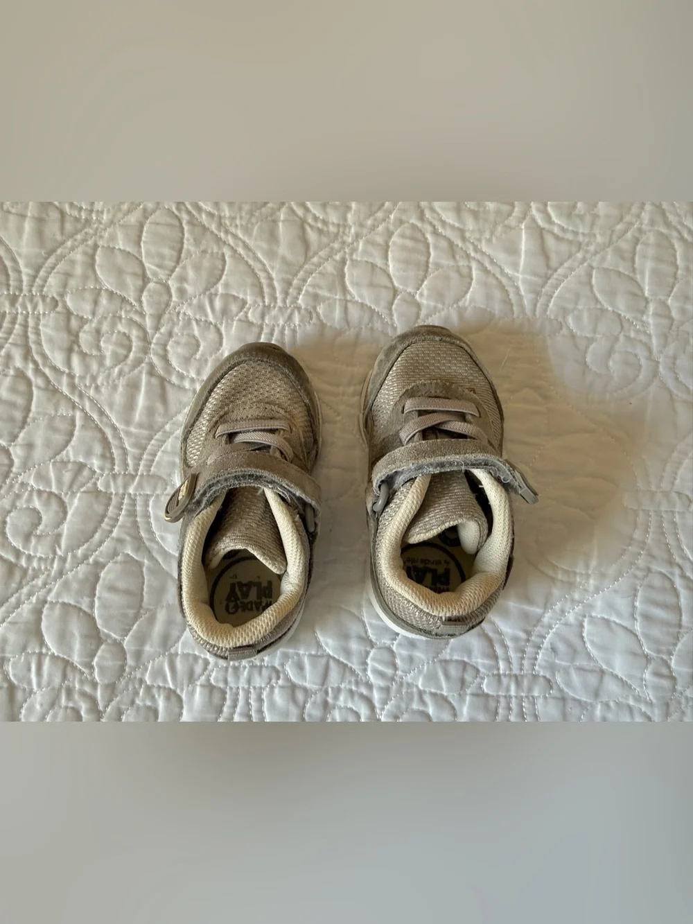 Baby Boy size 5W Stride Rite Made2Play Ace gray toddler sneaker